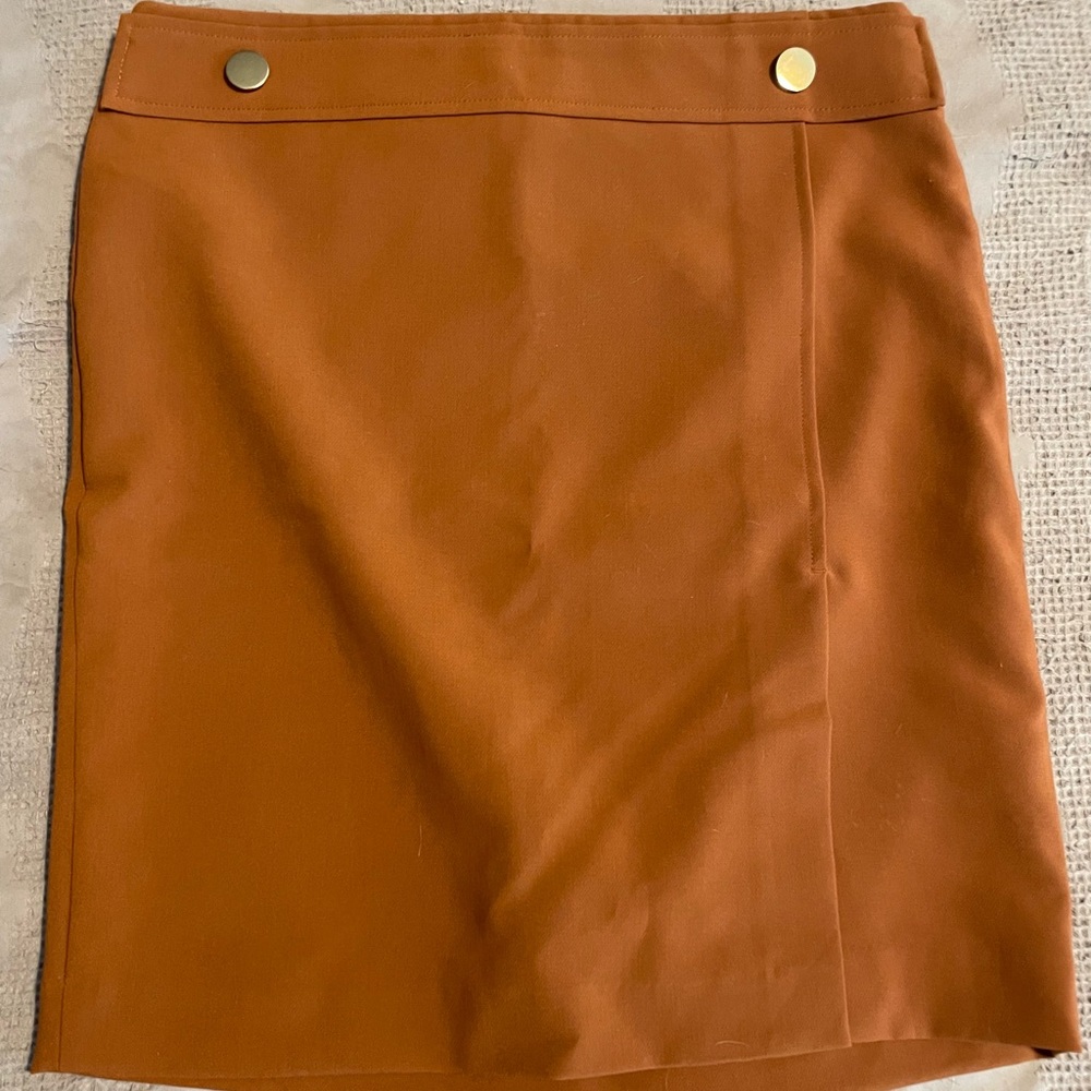 Ann Taylor brown/burnt orange skirt. Worn once. Size 10 petite.